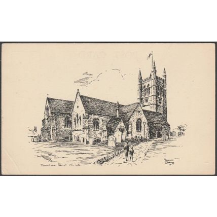 Marshall Barnes - Farnham Parish Church, Surrey, c.1960s - Pullinger Postcard