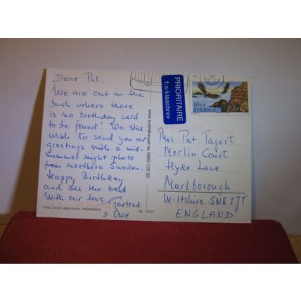 SOMMAR I HARJEDALEN, SWEDEN used postcard 2003 stamp =
