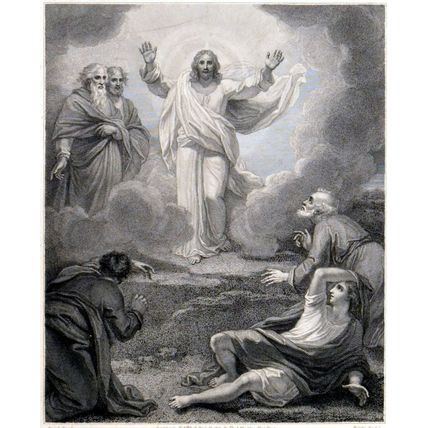 TRANSFIGURATION 1791 Jean Marie Delattre - Robert Smirke ANTIQUE ETCHING
