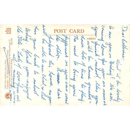 Racey Helps : The Tea Shop : Medici postcard Pkt. 198