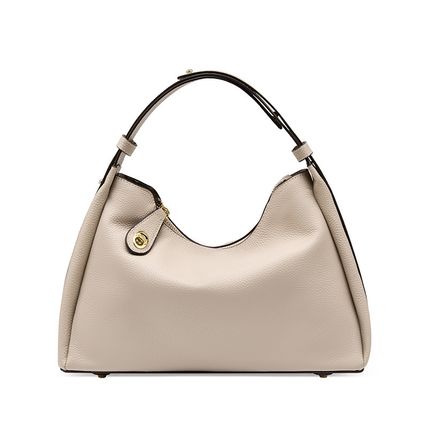 Oversize Genuine Leather Tote Women Weekender Bag Shopper Handbag White