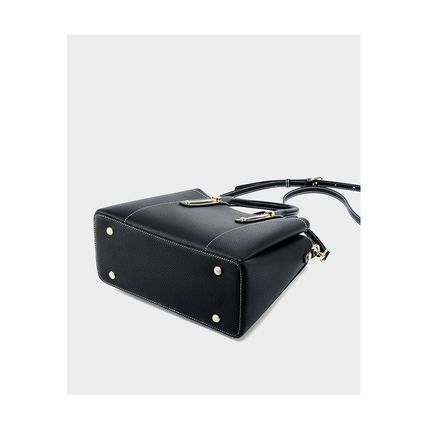 Women Genuine Leather Purses Handbags Tote Bag Shoulder Bag Top Handle Satchel L