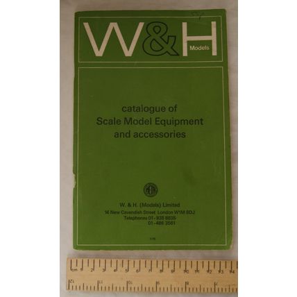 1975 W&H catalogue for Scale Model Equipment & Accessories