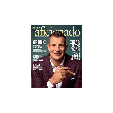 CIGAR AFICIONADO-JANUARY/FEBRUARY 2025-ROB GRONKOWSKI-NEW-FAST SHIPPING
