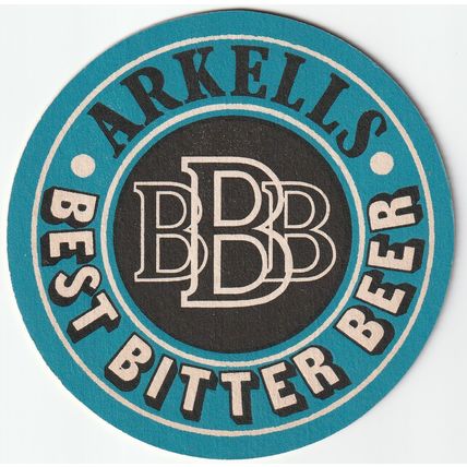 BEER MAT - ARKELLS BREWERY - BBB BEST BITTER BEER - (Cat No 015) - (1975)