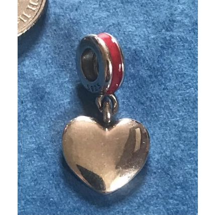 Genuine 925 Silver USA Charm for Pandora bracelet comes in a cute velvet pouch