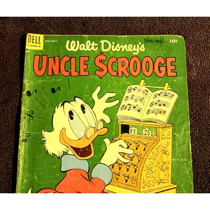 Golden Age Dell 10 Cent Comics Walt Disney's Uncle Scrooge 5 2.5 GD+ Shape 1954