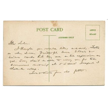 Postcard humorous Scarecrow Studies "My sunrise ! (a sad case)" unposted message