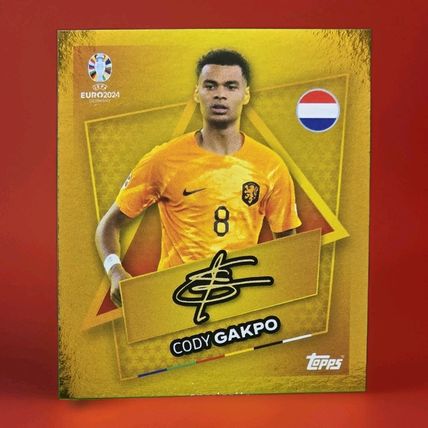 Topps - Euro 2024 - Cody Gakpo - Signature Gold Sticker Netherlands NED SP