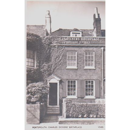 Charles Dickens Birthplace Porthsmouth Hampshire Postcard (QHAM276)