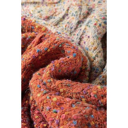 Multicolour Colorful Confetti Wool Ball Knitted Sweater