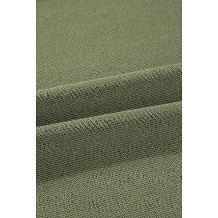 Guacamole Green Contrast Trim Half Sleeve Top Drawstring Pants Loose 2pcs Sweate