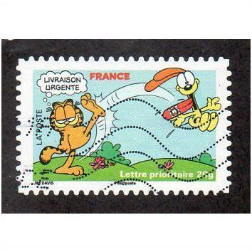 FRA 2008(55c) 'GARFIELD- KICKING ODIE ' FINE USED (EBID20838)