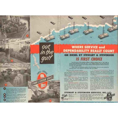 stewart stevenson services inc 1955 gulf service dependable vintage ad
