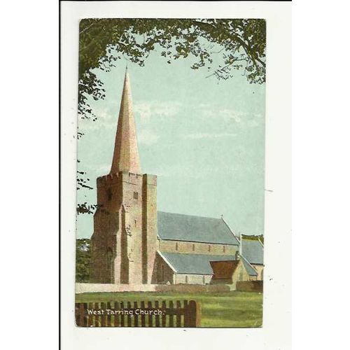 Sussex WEST TARRING Church Postcard by Christian Novels