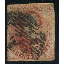 1858/1861 Michel 9 - used (o) - 2 short sides