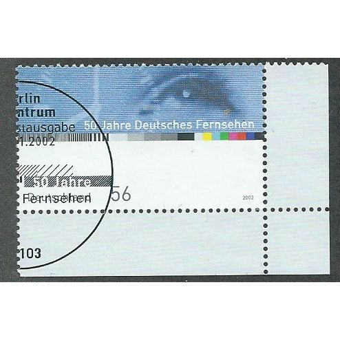 GER 2002 56c '50TH ANN OFGERMAN T.V '(CORNER MARGIN) FINE USED (EBID49-469)