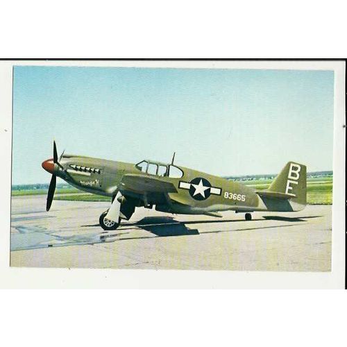 Aviation NORTH AMERICAN A-36-A Postcard by Mastercraft