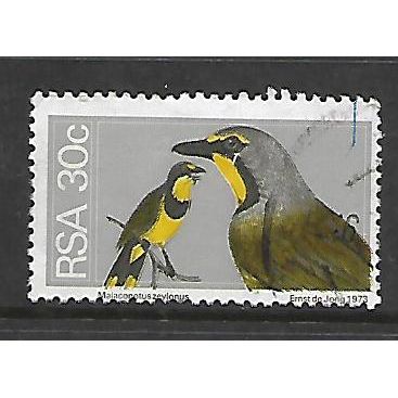 SOUTH AFRICA 1974 30c BOKMAKIERIE SHRIKES SG361 FINE USED#