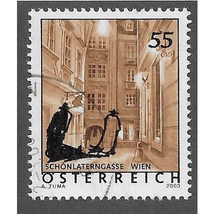 AUT 2005 55c on 4c ' TOURISM' FINE USED (EBID73-212)
