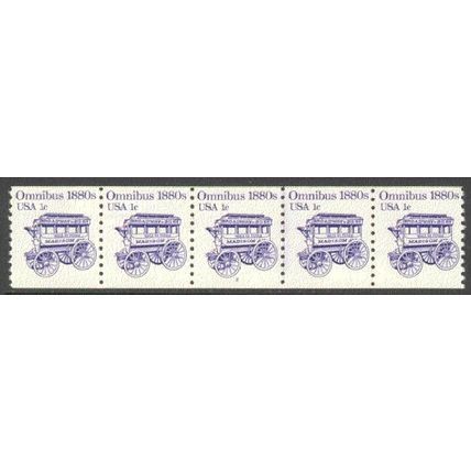 1897 1c Omnibus Very Fine MNH Dry Gum PNC 2/5 P0324