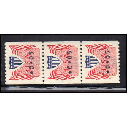 CVP31 5c Shield Very Fine MNH Dry Gum Strip of 3 PA5152