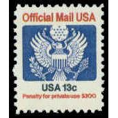 O129 13c Eagle Fine MNH G0542
