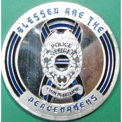 Peace Maker. Casino Card Guard, Challenge Coin, Souvenir. Silver Tone. 31.