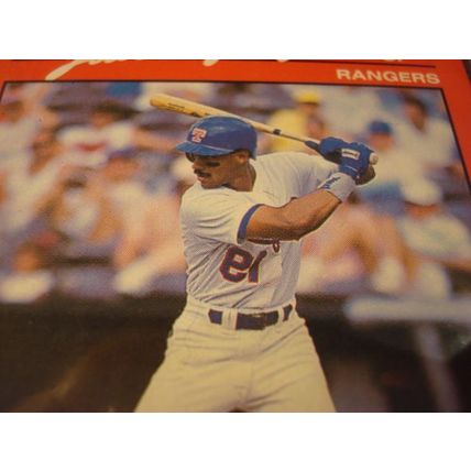 1990 Donruss, Reverse Negative Error, JUAN GONZALEZ, Rc, Rangers #33