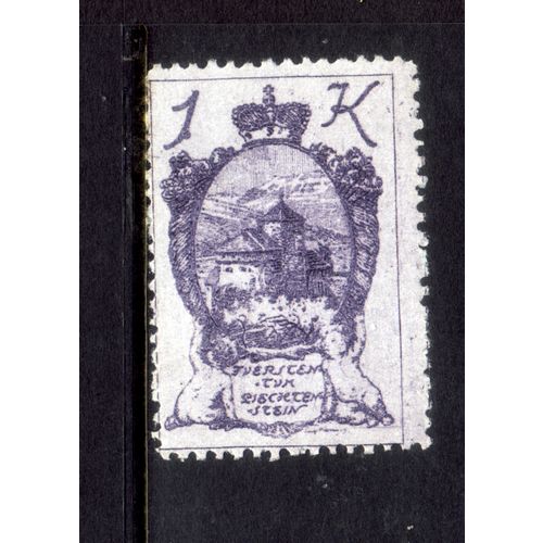 LIECHTENSTEIN 1920 SG38 1K LILAC BENDERN M / MINT #4