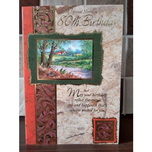 80th birthday card - A Special Message On Your 80th Birthday #1