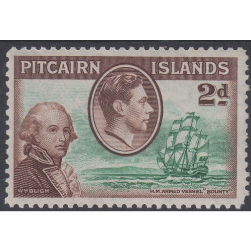 Pitcairn Sg4 2d Green & Brown mint never hinged (B146)