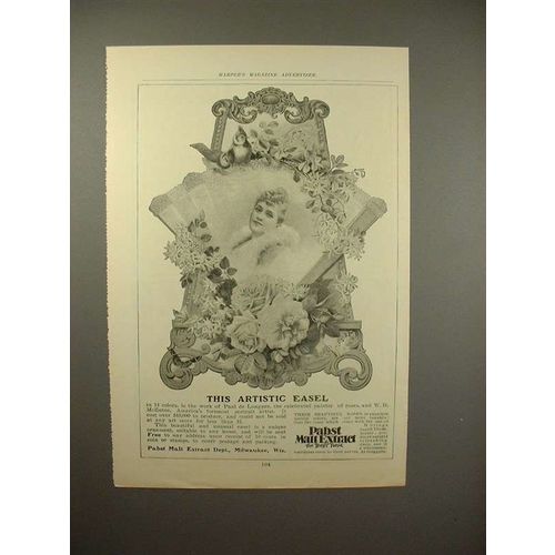 1902 Pabst Malt Extract Beer Ad - Artistic Easel