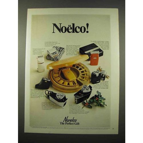 1970 Norelco Electric Shaver Ad - Noelco