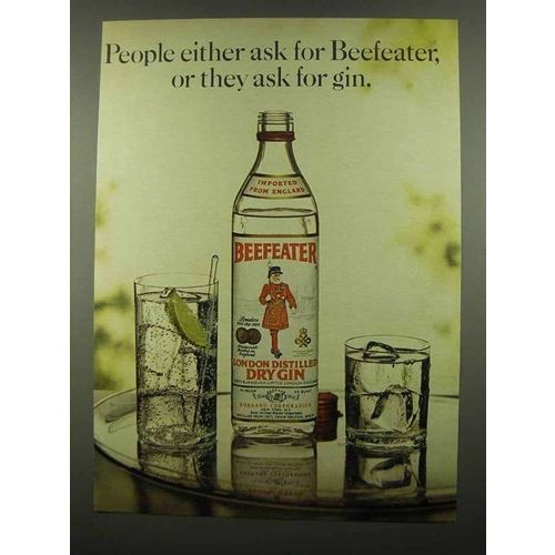 1974 Beefeater Gin Ad - People Ask For