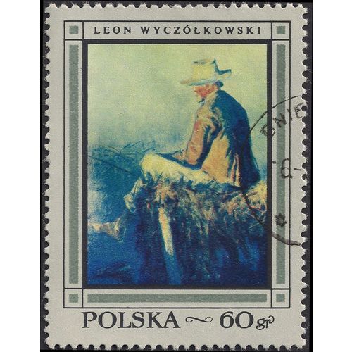 POLAND, FINE ART, Fisherman by Wyczolkowski, grey 1968, 60 Gr, #2