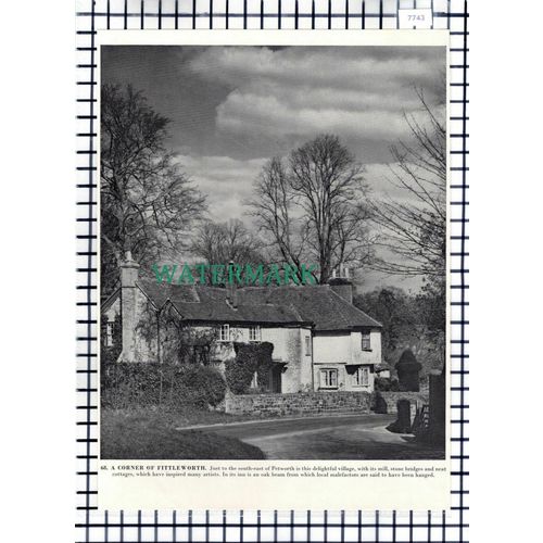 (7743) Amberley / Fittleworth - 1960s Book Print