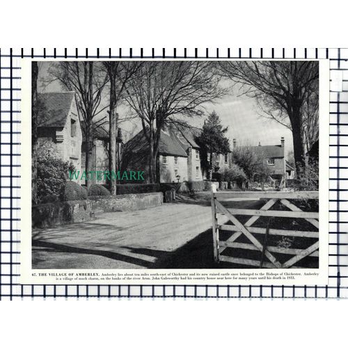 (7743) Amberley / Fittleworth - 1960s Book Print