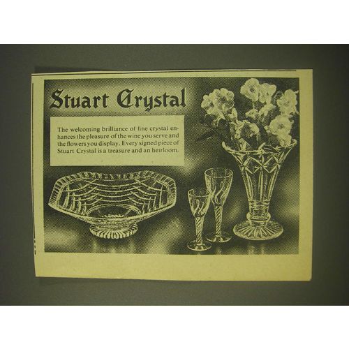 1958 Stuart Crystal Ad - Stuart Crystal The welcoming brilliance