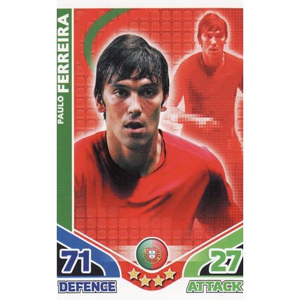 Match Attax World Cup 2010 Paulo Ferreira Portugal