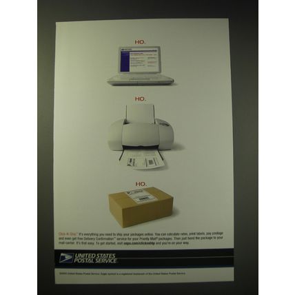 2003 United States Postal Service Advertisement - Ho. Ho. Ho.