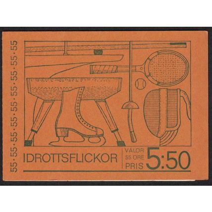 Sweden - Booklet: Facit #H253 Idrottsflickor