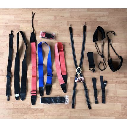 Mixed Variety Lot Guitar Accordion Misc Music Straps 13 Pieces LOT Z !