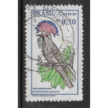 BRAZIL 1968 BIRDS 50c ROYAL FLYCATCHER SG 1220 FINE USED