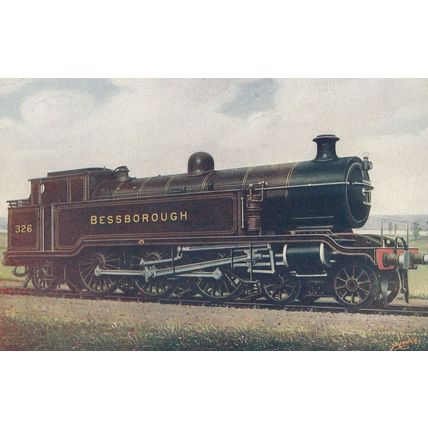 LB & SC Railway Bessborough 326 Train Old Postcard