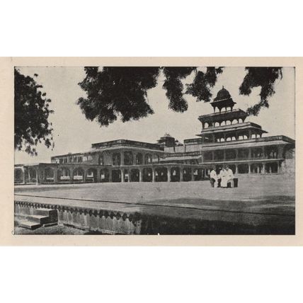 Panch Mahal Fatehpur Sikri King Akbar School Indian Postcard
