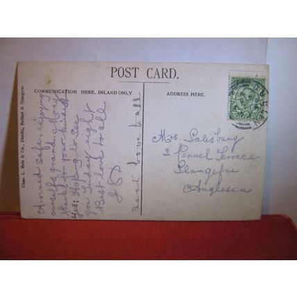 SCHOOL OF ART & MUSEUM, DUBLIN, IRELAND used antique postcard 1912? pm =