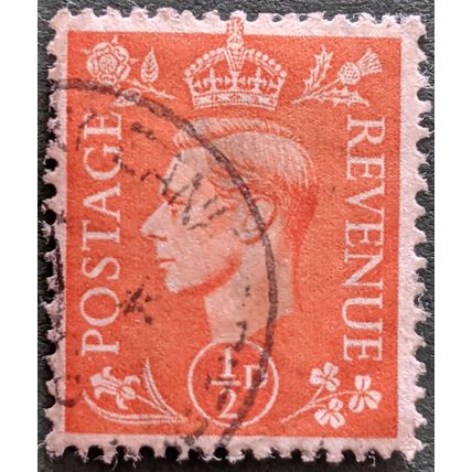 STAMP GREAT BRITAIN SG503 1951 1/2d King George VI Used