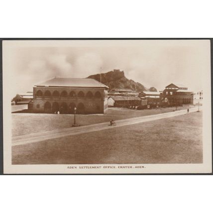Aden Settlement Office, Crater, Aden, c.1910s - Pallonjee Dinshaw & Co RPPC