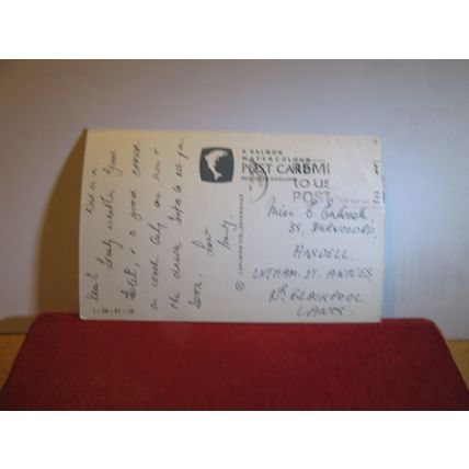 MAP, SHAKESPEARE'S COUNTRY. STRATFORD-UPON-AVON used postcard by J. Salmon =